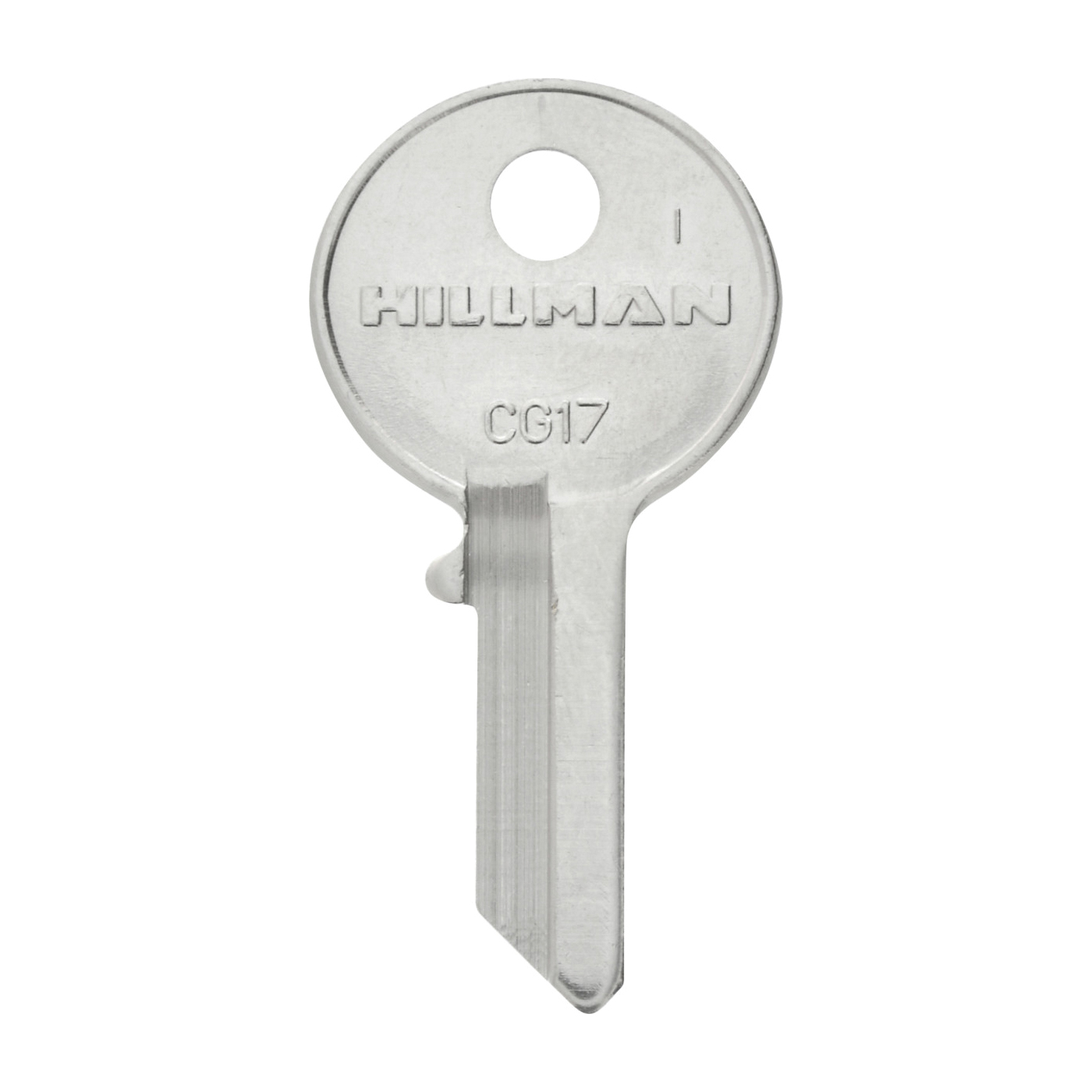 442060 Key Blank, Brass, Nickel-Plated, For: Chicago Locks
