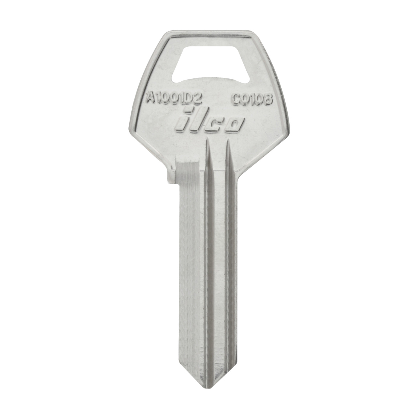 442180 Key Blank, Brass, Nickel-Plated, For: Corbin Locks