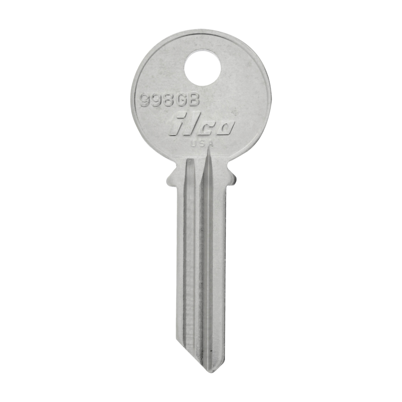 442330 Key Blank, Brass, Nickel-Plated, For: Yale Locks
