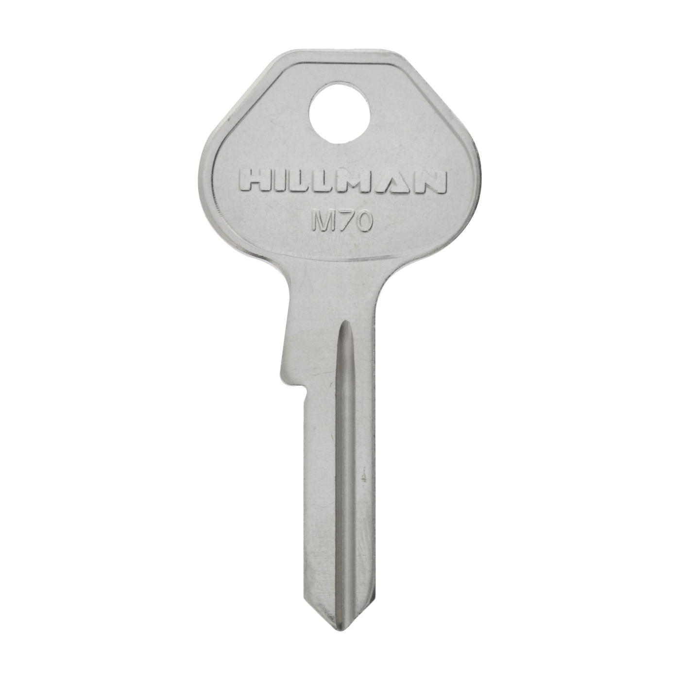 442640 Key Blank, Brass, Nickel-Plated, For: Master Locks