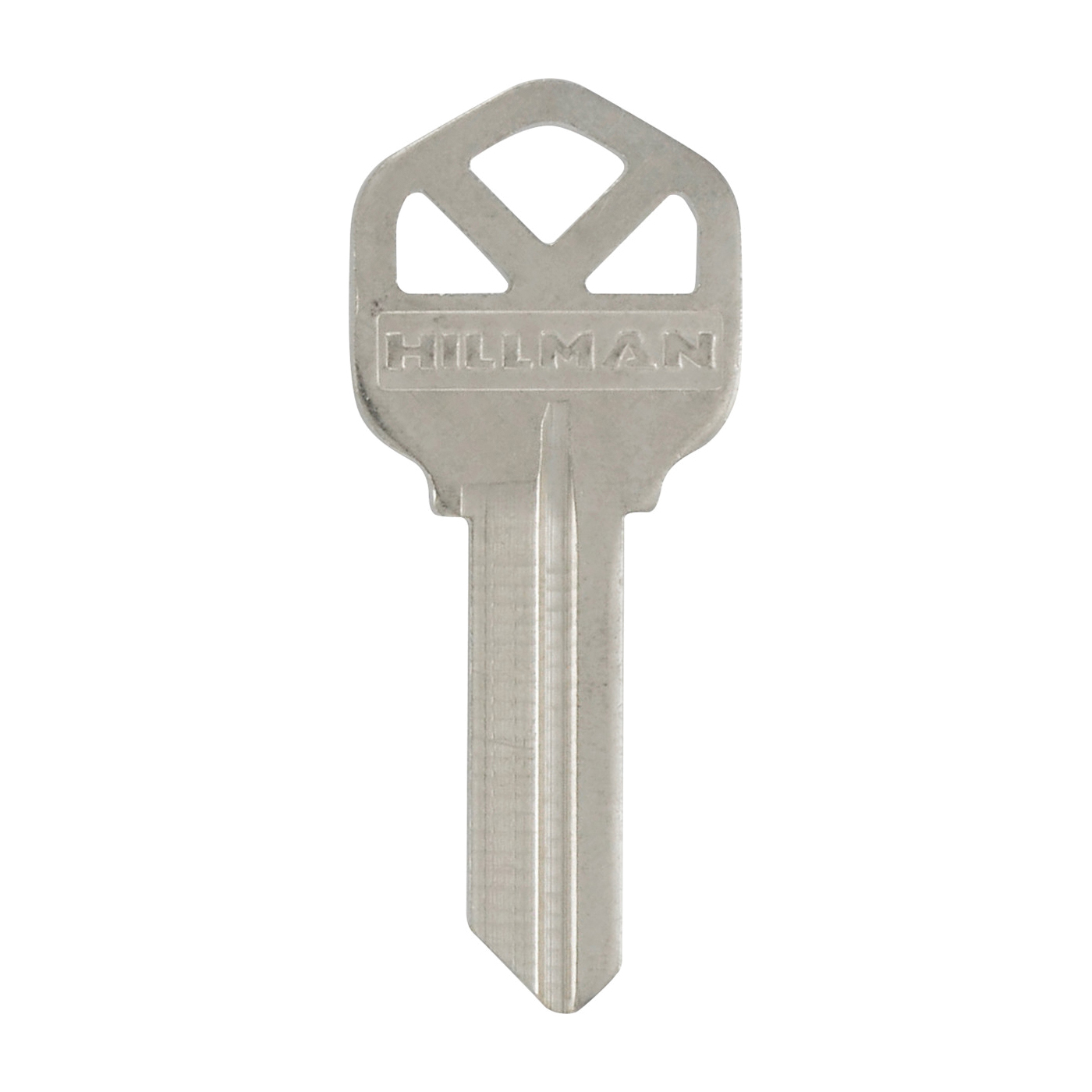 Hillman 88046 Key Blank, Brass, Nickel-Plated