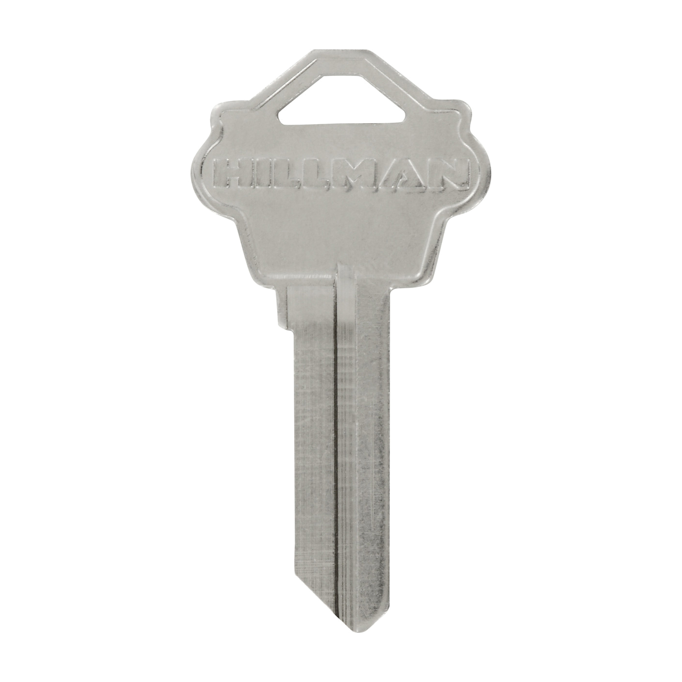 Hillman 88055 Key Blank, Brass, Nickel-Plated