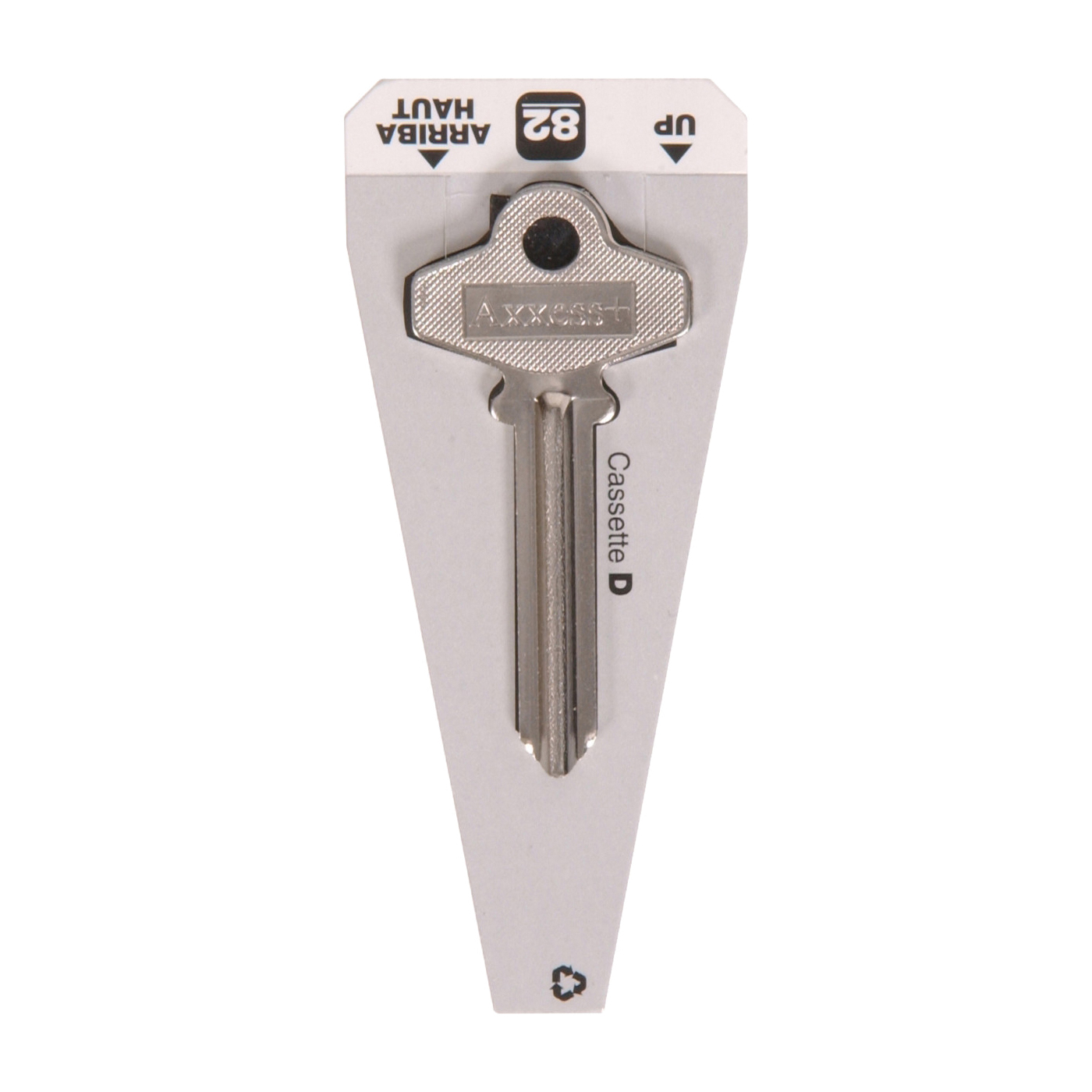 88066 Key Blank, Nickel-Plated, Brass