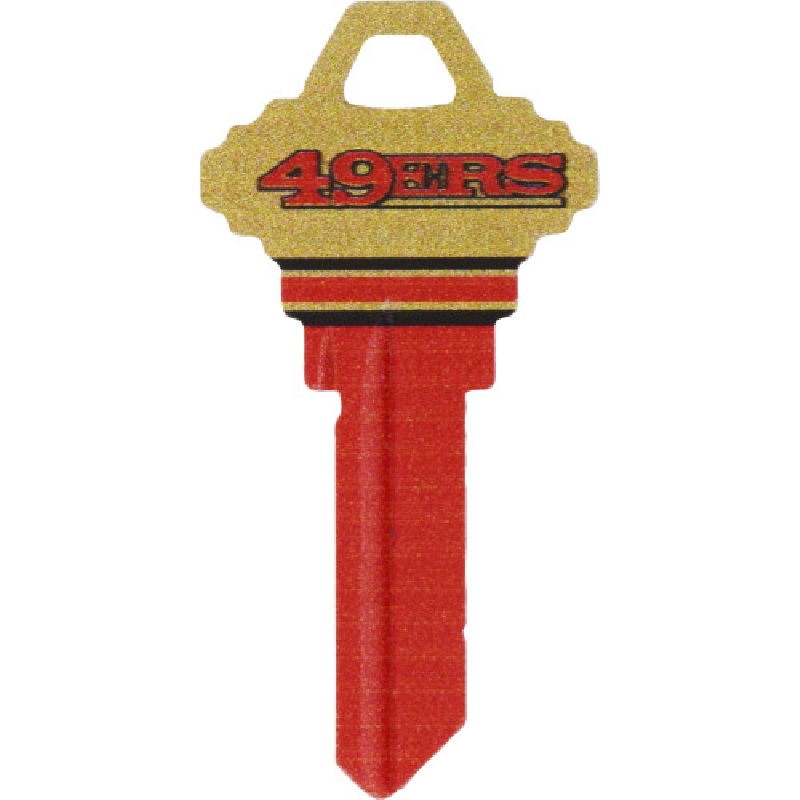 Key Blank, Hillman, Schlage, NFL San Francisco 49ers, SC1/68 - 5
