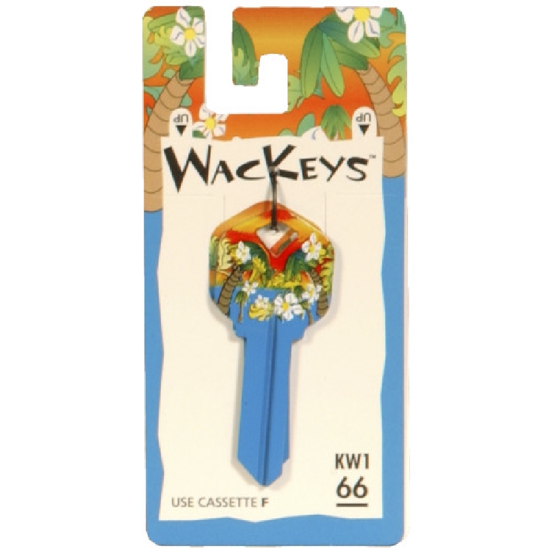 WacKey 89874 Key Blank, Brass, Nickel-Plated, For: Kwikset 66 KW1 Locks