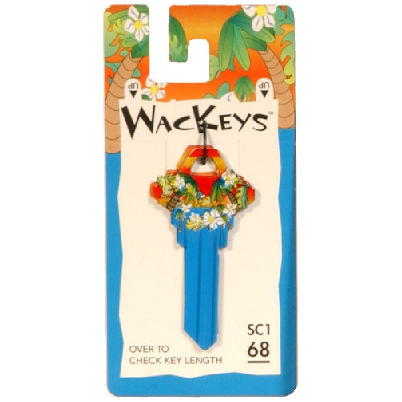 WacKey 89906 Key Blank, Brass, Nickel-Plated, For: Schlage/68 SC1 Locks