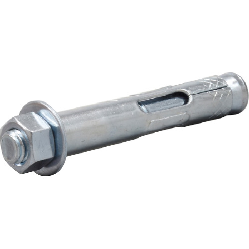 370810 Concrete Sleeve Anchor, 1/2 in Dia, 6 in L, Steel, Zinc-Plated