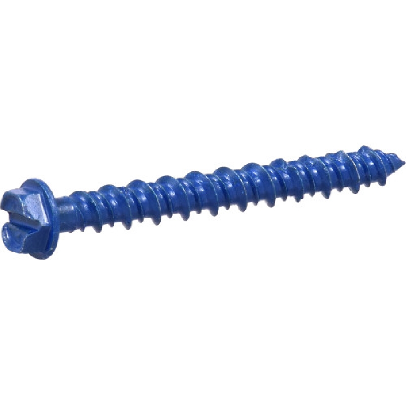 Hillman 41554 Concrete Screw Anchor, 3/16 in Dia, 1-3/4 in L, Steel, 25/PK