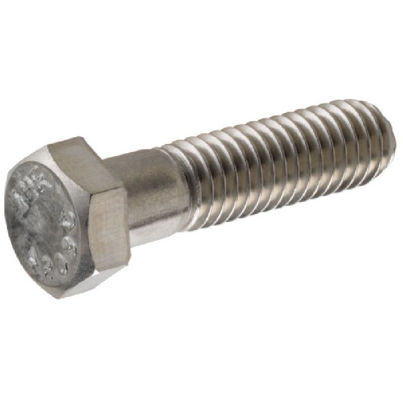 HILLMAN 831526 Hex Cap Screw, 1/4 in Thread, 3 in OAL, Stainless Steel, Coarse Thread