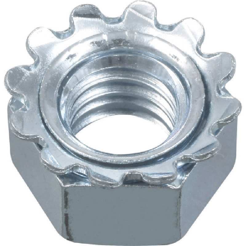 Keps Lock Nut, Hillman, Zinc-Plated, 3/8 in x 16 - 5