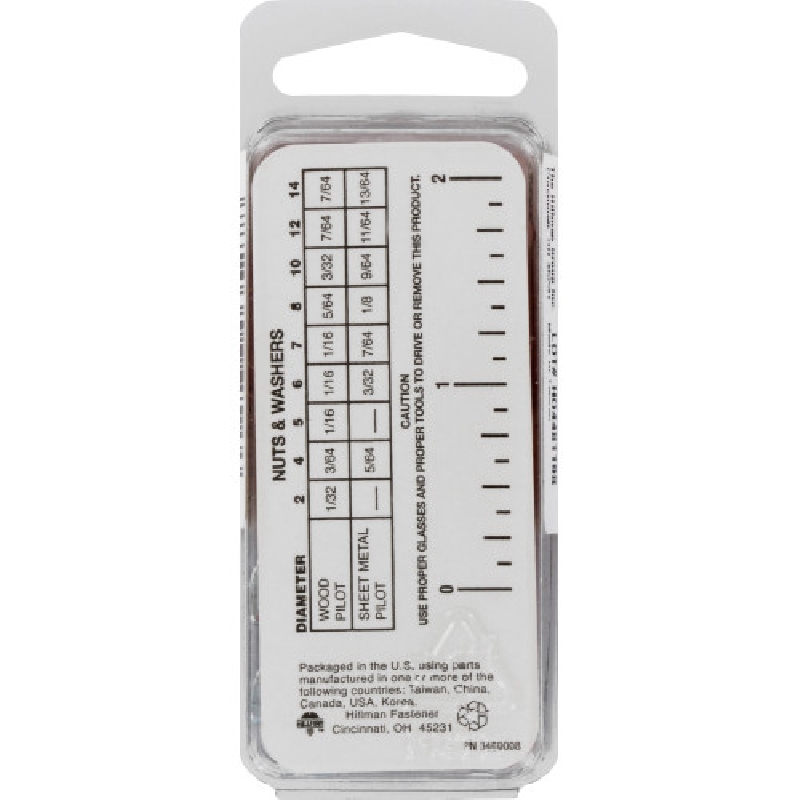 Pronged Tee Nut, Hillman, #10-24, 4 pk - 3