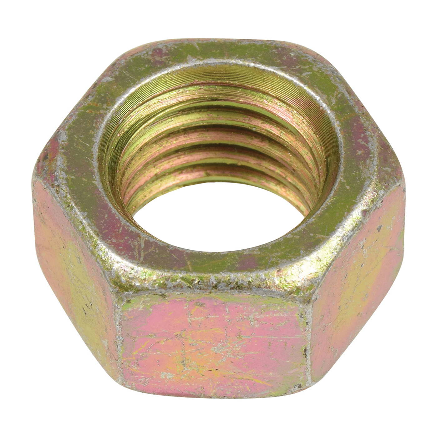 880265 Hex Nut, Coarse Thread, 1/4-20 Thread, Steel, Yellow Zinc, 8 Grade