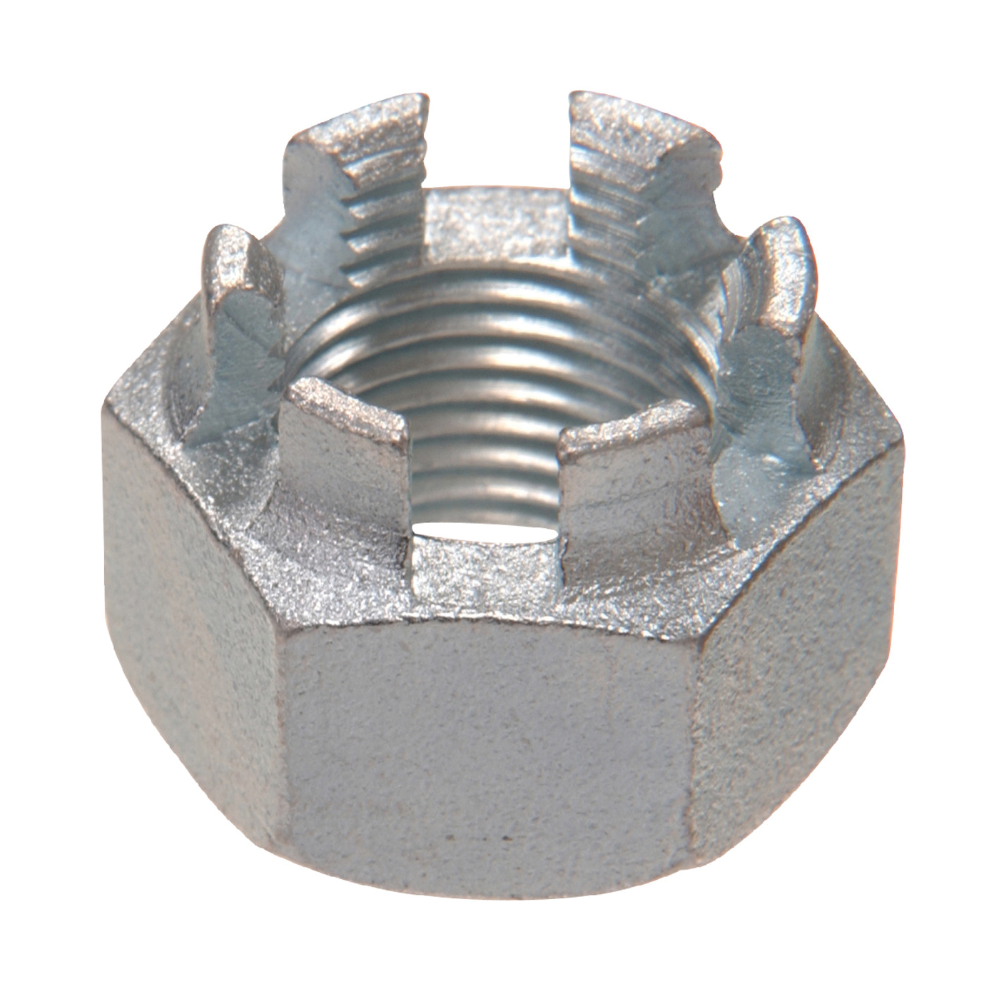 HILLMAN 880630 Castle Nut, Fine Thread, 5/16-24 Thread, Steel, Zinc-Plated