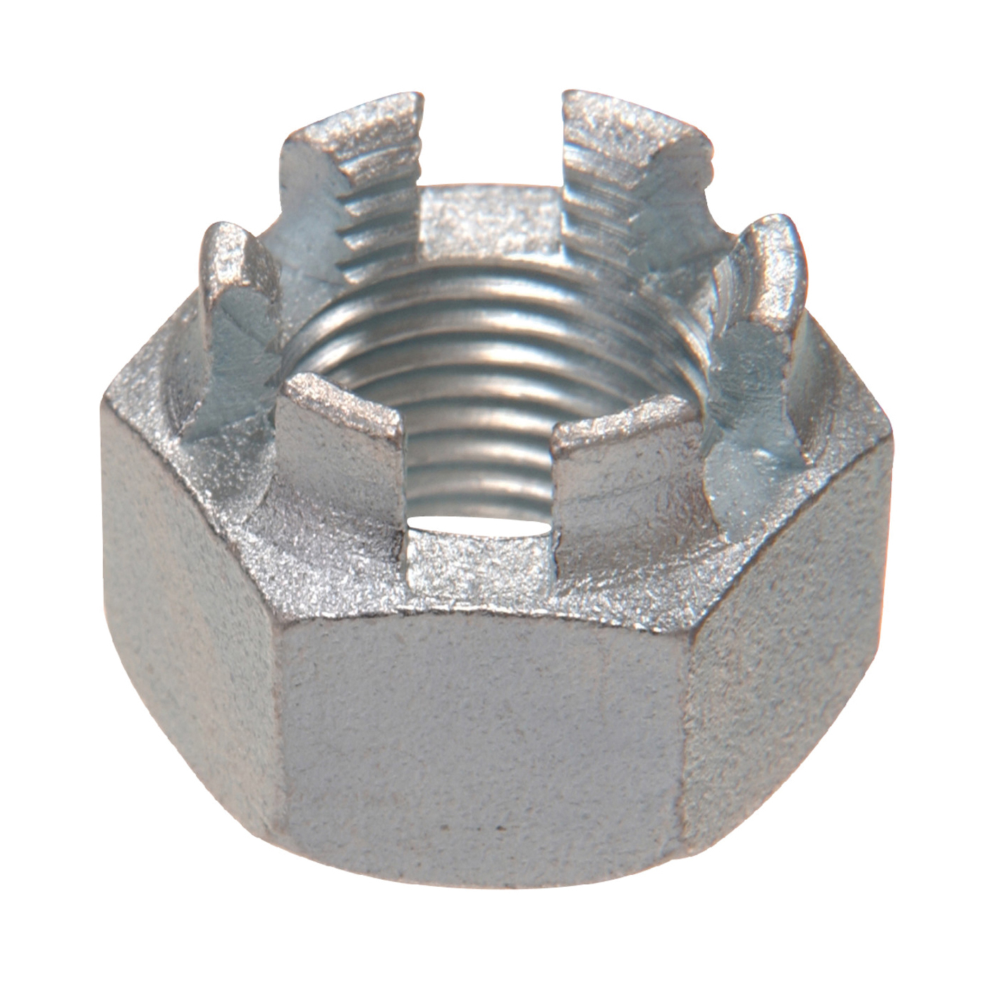 HILLMAN 880635 Castle Nut, Fine Thread, 5/8-18 Thread, Steel, Zinc-Plated