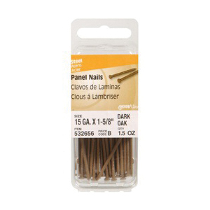 Panel Nails, Hillman, Dark Oak 1-5/8 in x 1.5 oz - 2