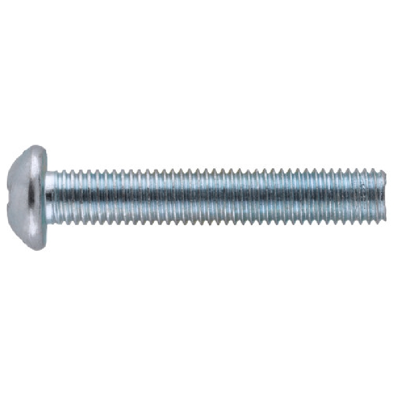 Hillman 41979 Machine Screw, #10-24 Thread, 2-1/2 in L, Round Head, Combo Drive, Zinc-Plated, 30 PK
