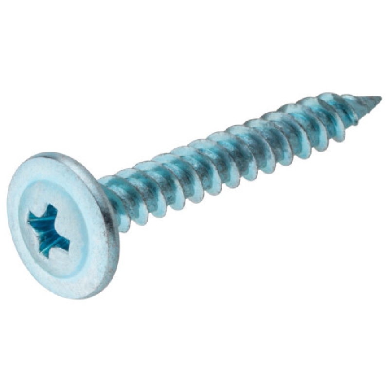 47282 Lath Screw, #8 Thread, 1-1/4 in L, Truss Washer Head, Phillips Drive, Needle Point, Steel, Zinc-Plated, 1 LB