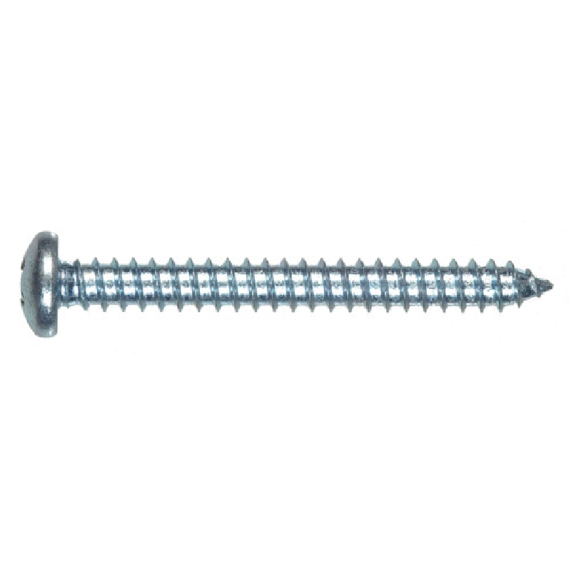 Hillman 5400 Screw, #4 Thread, 1/2 in L, Pan Head, Phillips Drive, Zinc-Plated, 25 PK