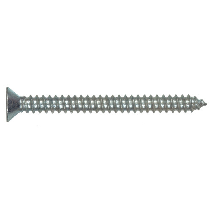 Hillman 5544 Screw, #6 Thread, 1-1/2 in L, Flat Head, Phillips Drive, Zinc-Plated, 15 PK