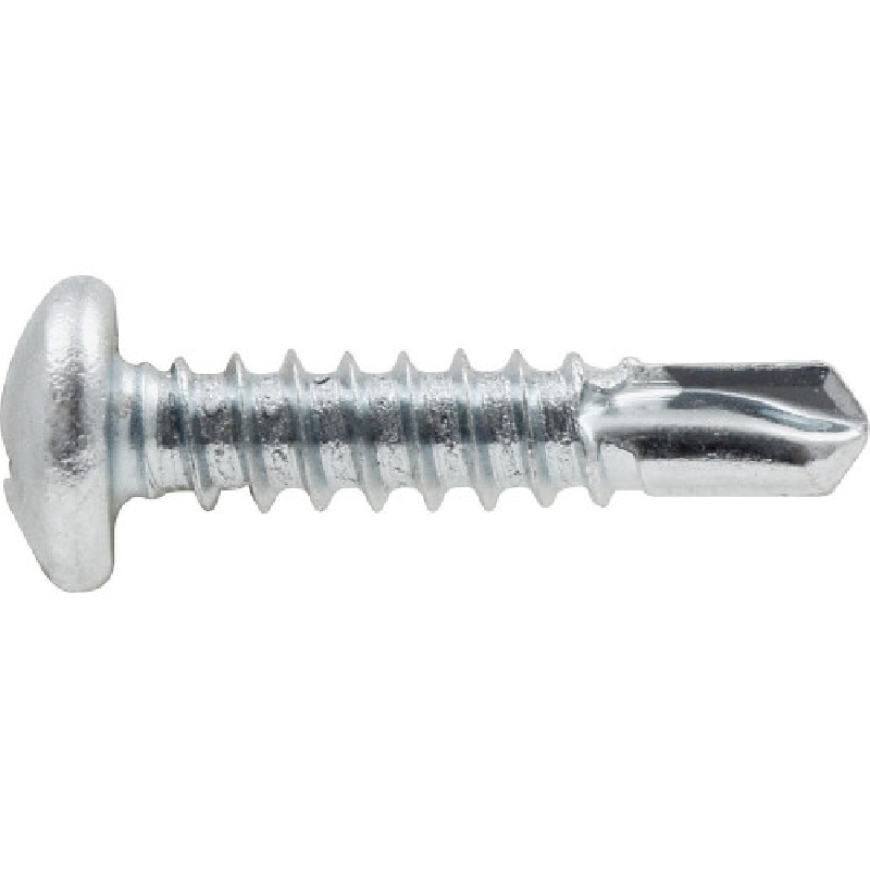 Screw, Hillman, Zinc-Plated, Phillips-Drive, Pan-Head, Self-Drilling, #8 x 18 3/4 in, 4 PC - 2