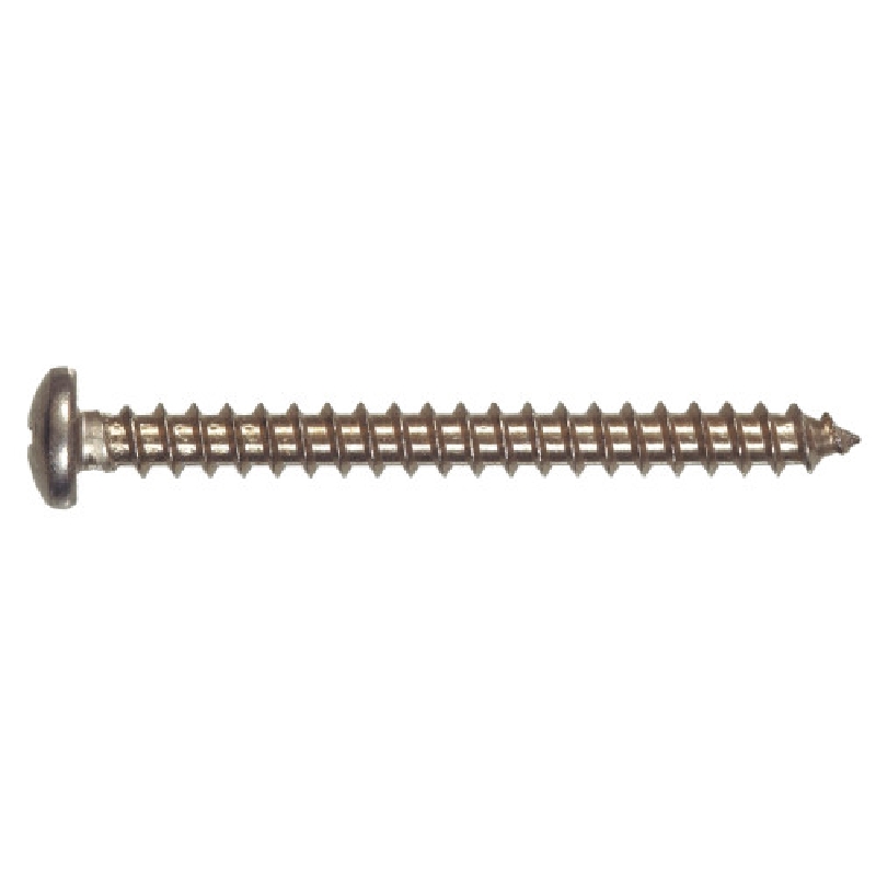 Sheet Metal Screw, Hillman, Stainless Steel, Phillips-Drive, Pan-Head, #6 x 1 in, 5 pk - 2