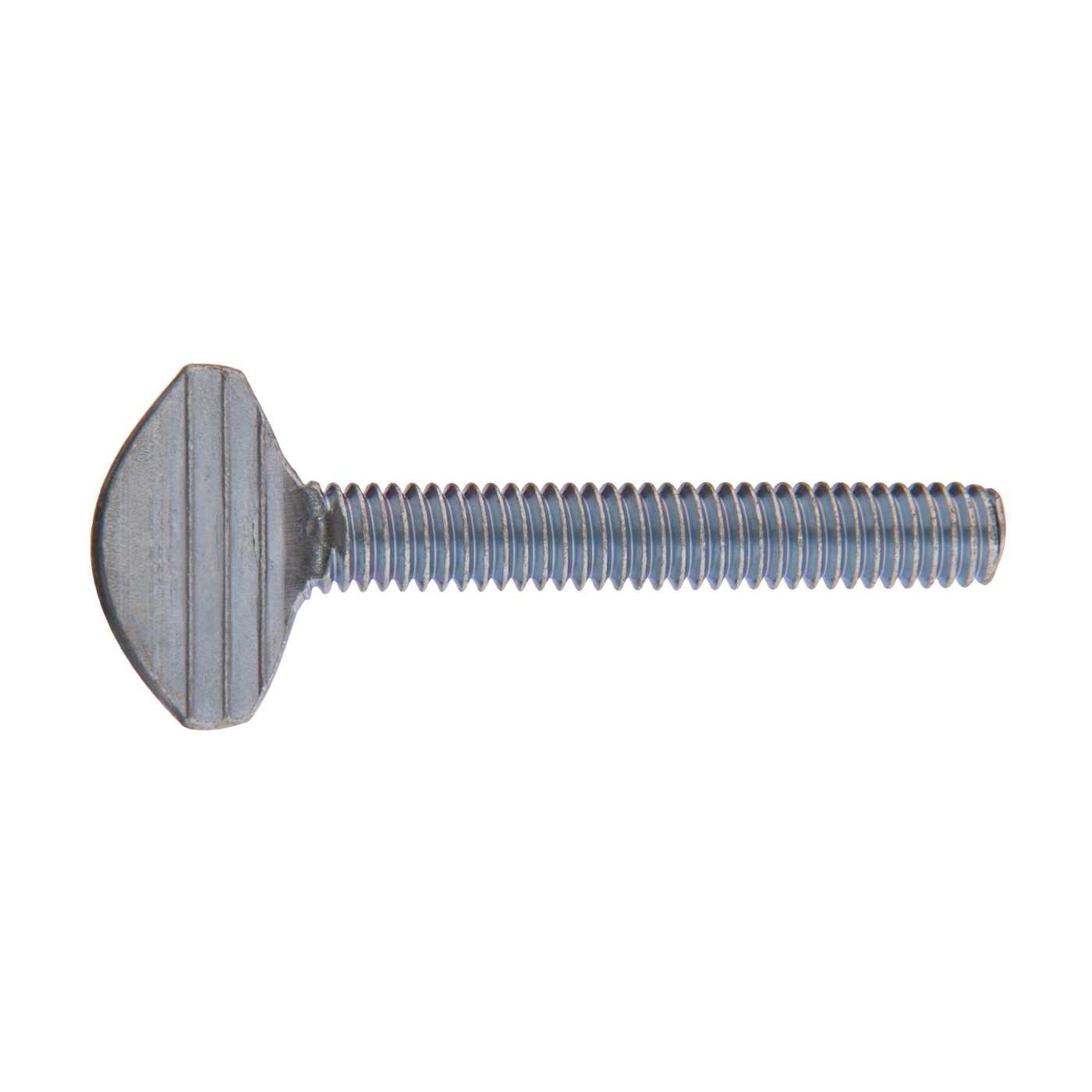 880948 Machine Screw, #10-32 Thread, 1/2 in L, Fine Thread, Blunt Point, Steel, Zinc-Plated