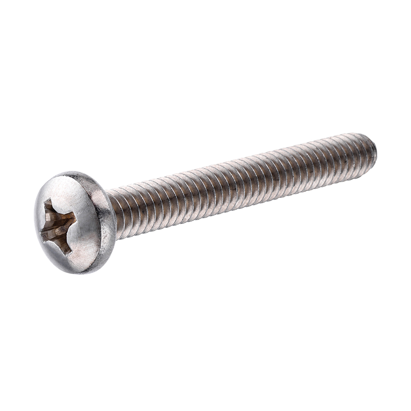 881138 Machine Screw, #2-56 Thread, 1/2 in L, Pan Head, Phillips Drive, Stainless Steel