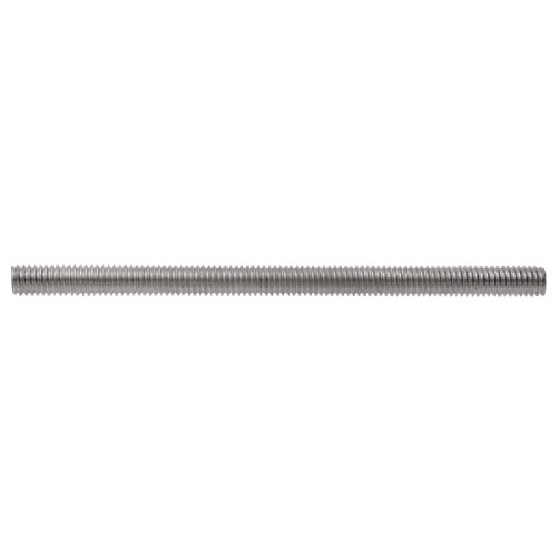 HILLMAN 407068 Threaded Rod, 1/4-20 Thread, 6 in L, Stainless Steel, Coarse Thread - 1