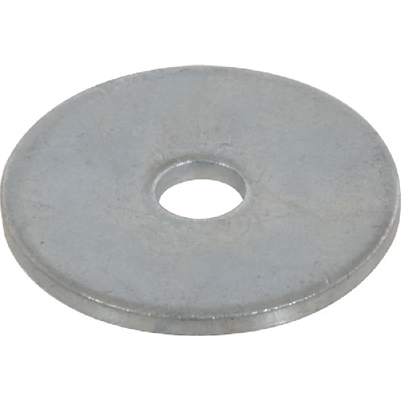 6696 Fender Washer, 3/16 in ID, 1 in OD, Steel, Zinc-Plated
