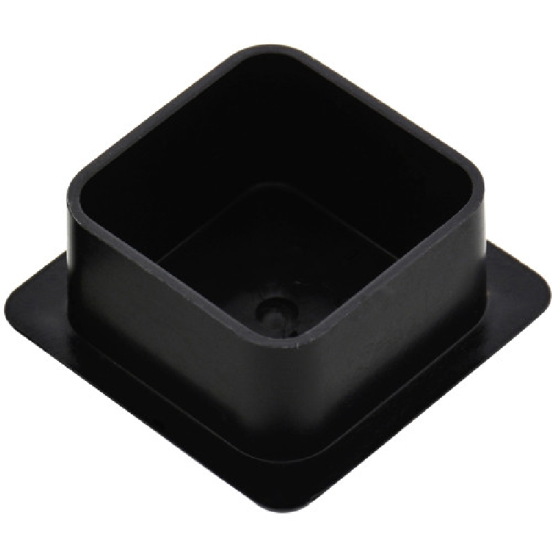 HILLMAN 411389 Hillman 411389 Tubing Plug, 11 ga, Square, Vinyl, Black, 2 in W, 10/PK - 1