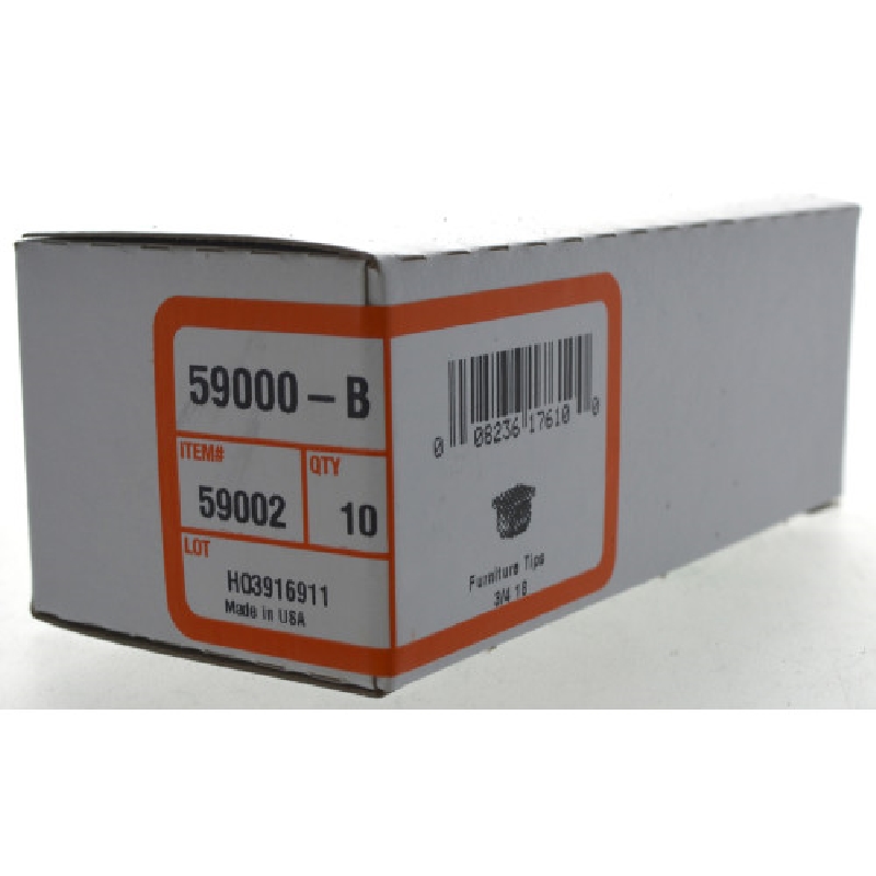 Hillman 59002 Furniture Tip, Square, Plastic, Black, 3/4 in Dia - 3