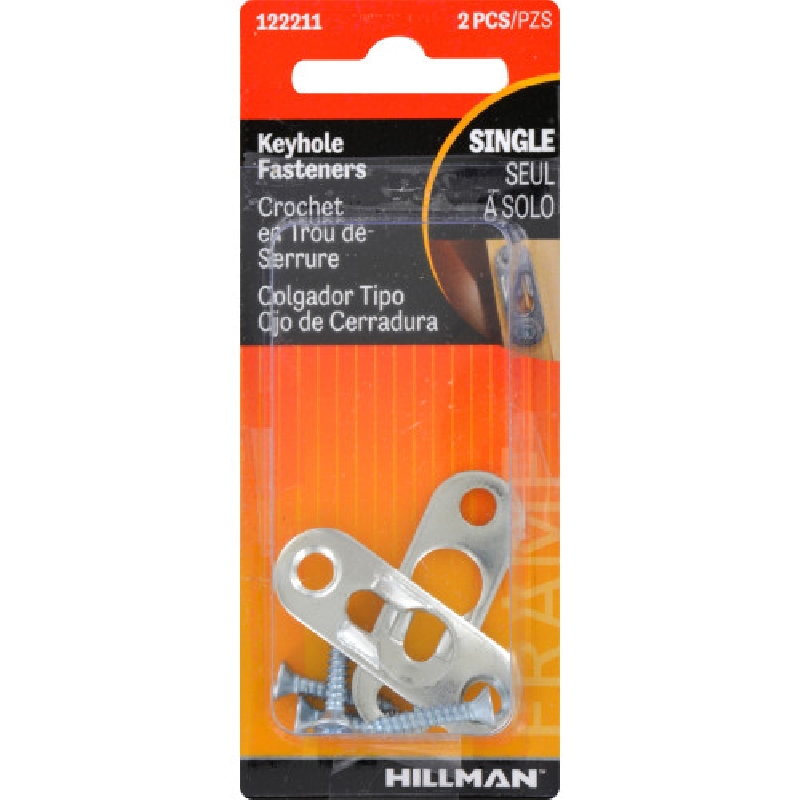 HILLMAN 122211 Keyhole Hanger, Steel - 2