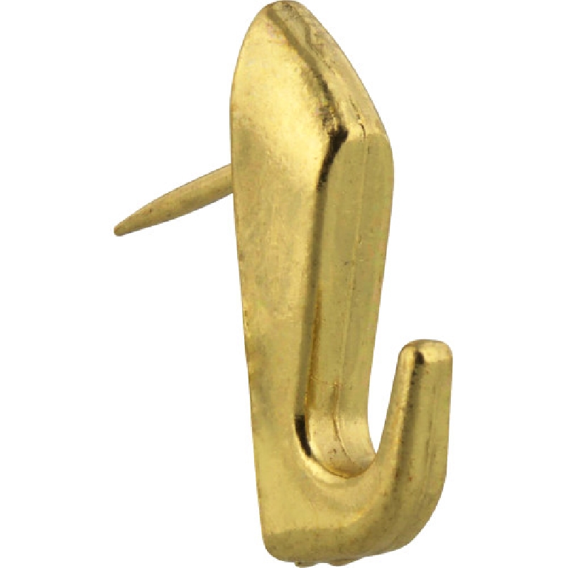 122206 Decorative Push Pin Hanger, 10 lb, Brass, Gilt