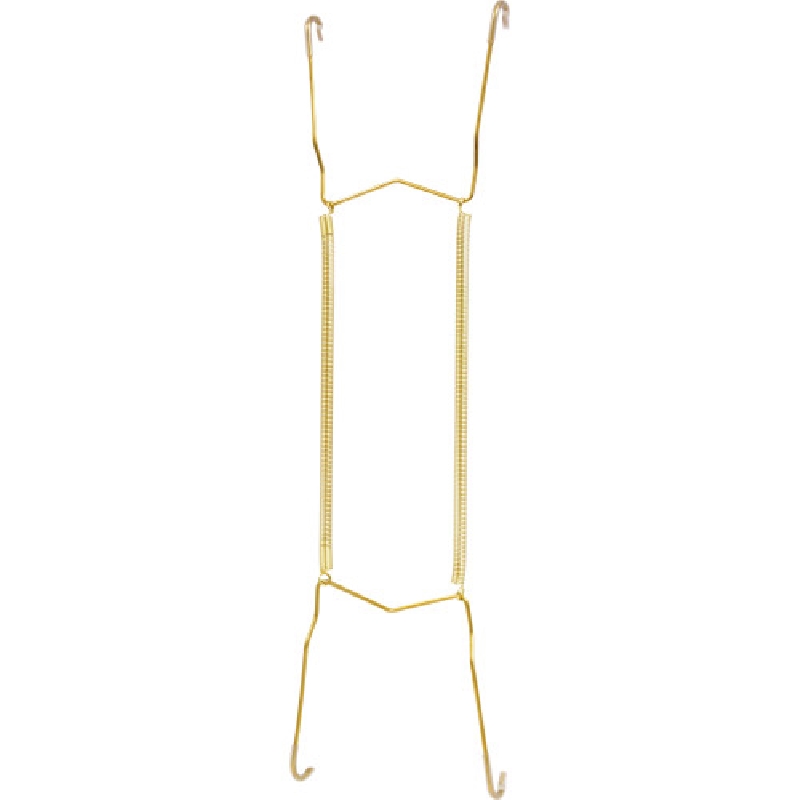 HILLMAN 122056 Plate Hanger, Brass, For: 11 to 14 in Plates - 1