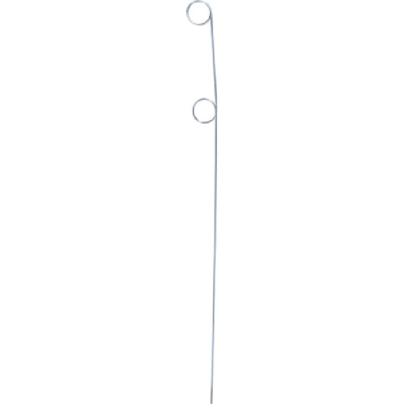 Hillman 848648 Pigtail Sign Holder, 28 in L, Aluminum, Silver