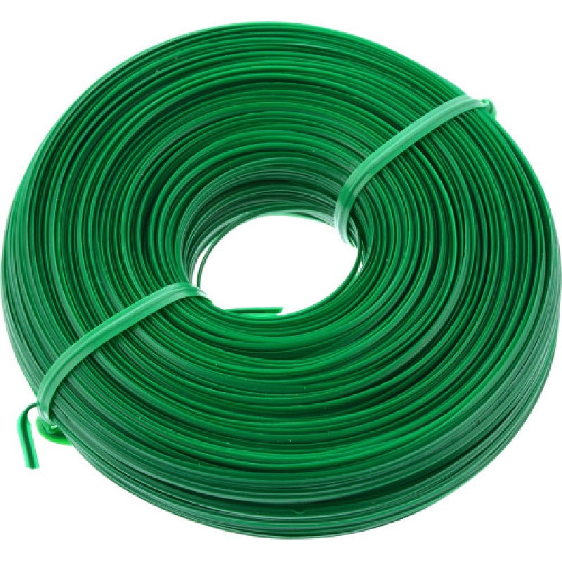 HILLMAN 122046 Twist Hobby Wire, 250 ft L, Plastic, Green - 1