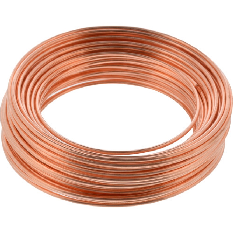 123109 Hobby Wire, 25 ft L, Copper, #18 Gauge, 14 lb