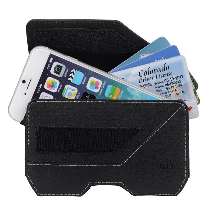 Nite Ize Executive EHLXL-17-R3 Clip Case, XL, Leather, Black