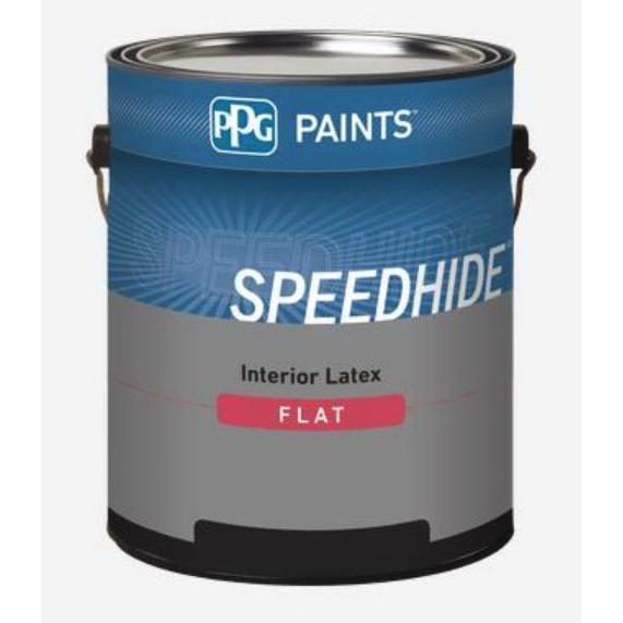 PPG SPEEDHIDE 6-517/05 Interior Paint, Semi-Gloss Sheen, Ultra Deep, 5 gal, 400 to 500 sq-ft Coverage Area