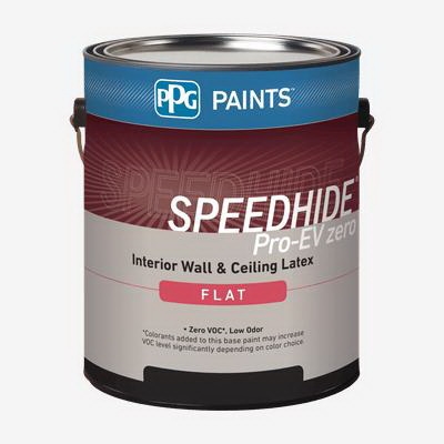 PPG SPEEDHIDE 12-120XI/01 Interior Latex Paint, Flat