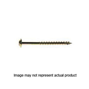 GBS2381 Cabinet Screw, #8 Thread, 2-3/8 in L, Coarse Thread, Type 17 Point, Zinc-Plated