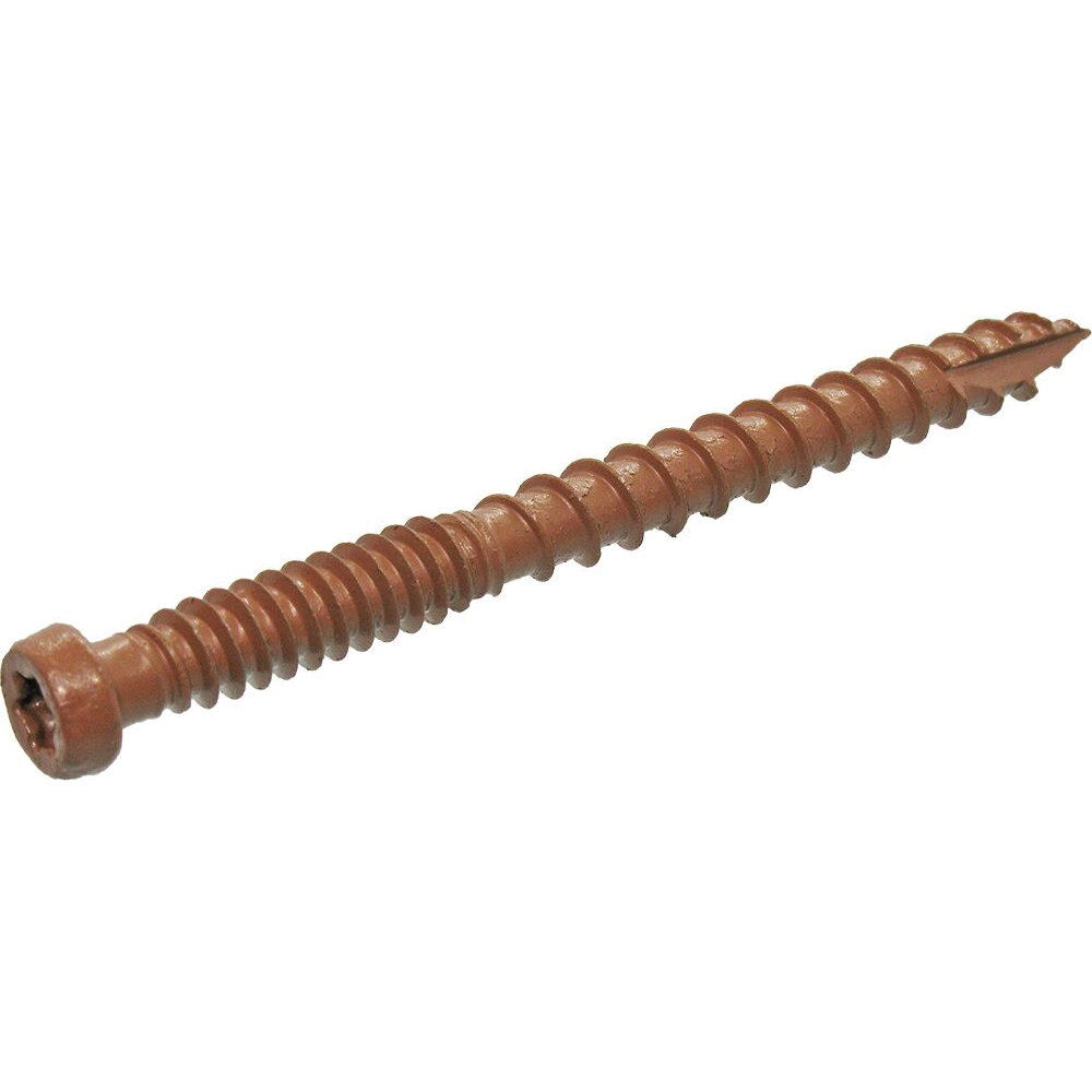 Grip-Rite L212CSB5 Deck Screw, #9 Thread, 2-1/2 in L, Dual Thread, Pancake Head, Torx Drive, Type 17 Point, Steel