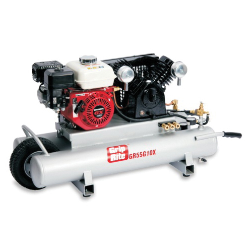 GR55G10X Air Compressor, Tool Only, 10 gal Tank, 5.5 hp, 95 to 125 psi Pressure, 12.5 cfm Air