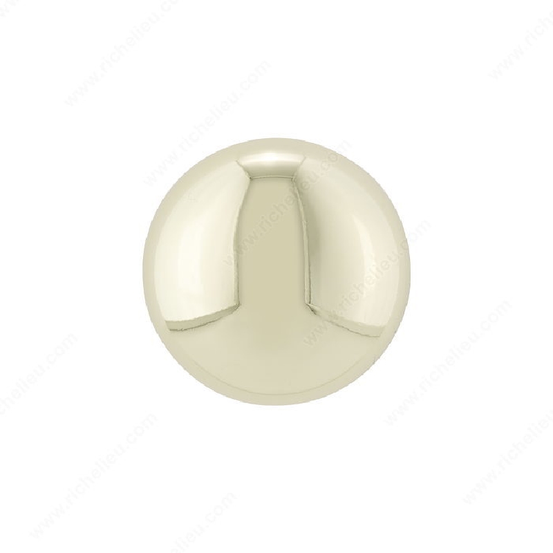 Richelieu BP5923130 Cabinet Knob, 1-3/16 in Projection, Metal, Brass - 2