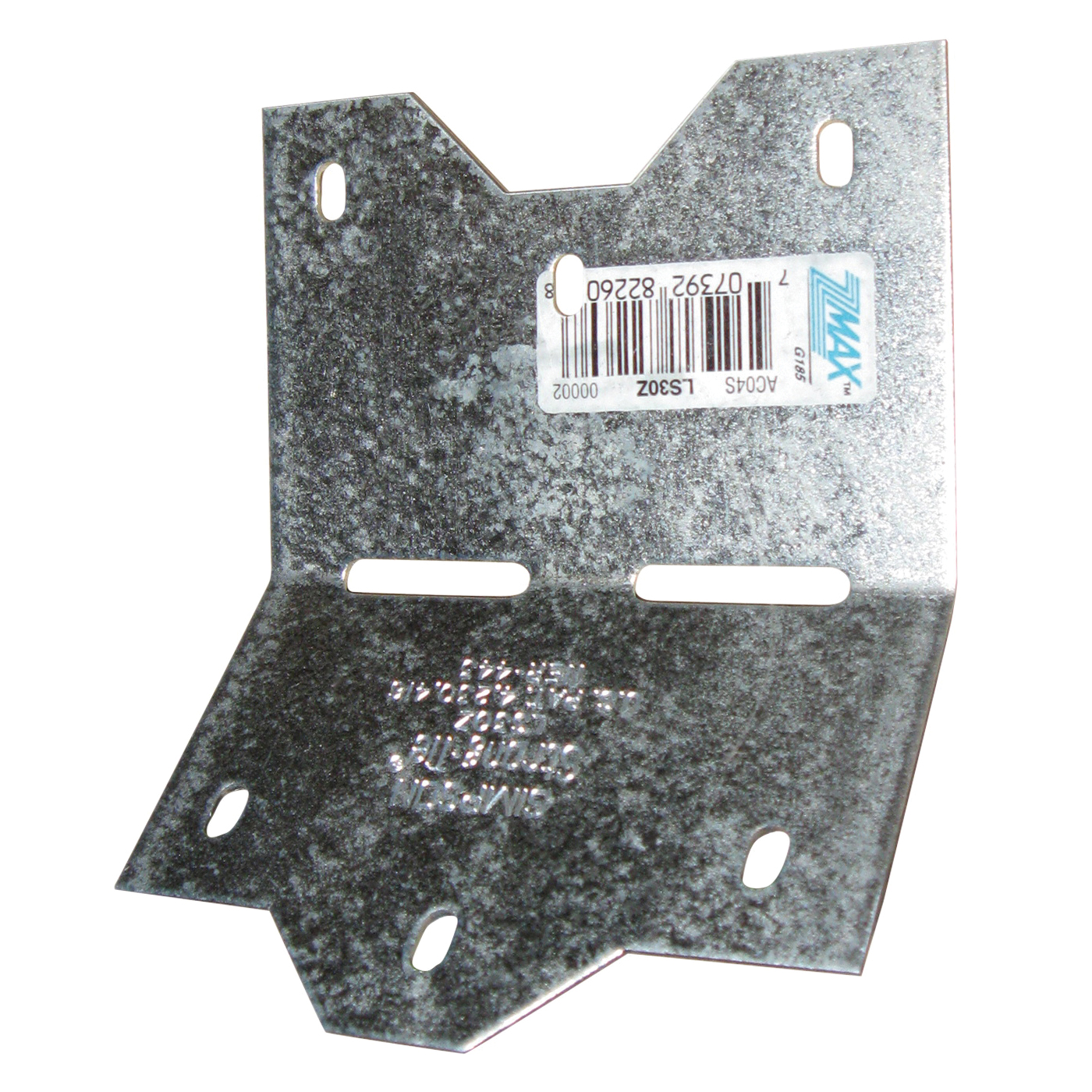 LS LS30Z Skewable Angle, 3-3/8 in H, Steel, ZMAX