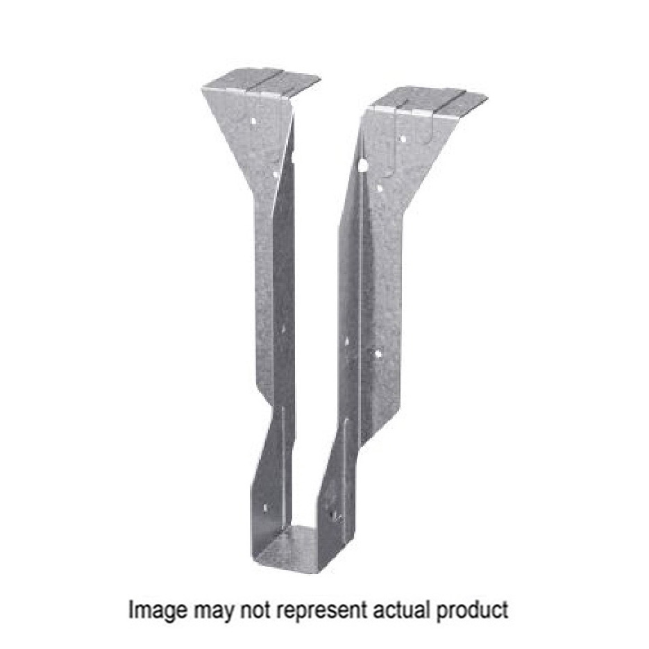 MIT Series MIT1.81/16 Top Flange Hanger, 15-15/16 in H, 2 in D, 1-13/16 in W, Steel, Galvanized