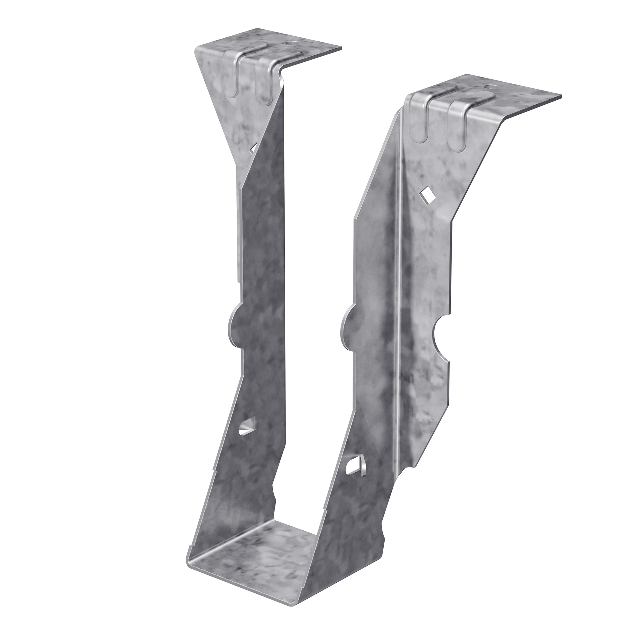 PF Series PF26Z Post Frame Hanger, 5-5/16 in H, 1-1/2 in D, 1-9/16 in W, Steel, ZMAX