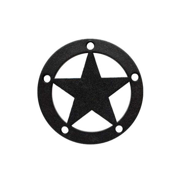 APDTS Series APDTS3 Decorative Star, 12 ga Gauge, Black, ZMAX