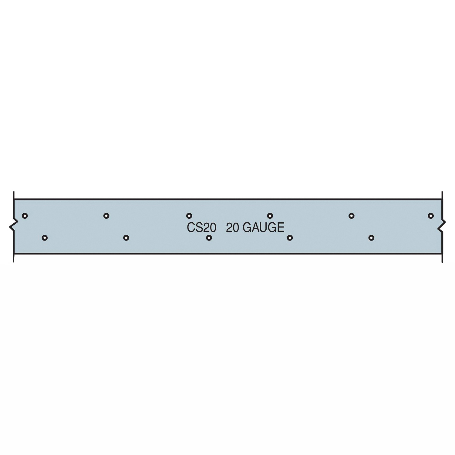Simpson Strong-Tie CS CS22-R Coiled Strap, 25 ft L, 1-1/4 in W, Steel, Galvanized, Fastening Method: Nail