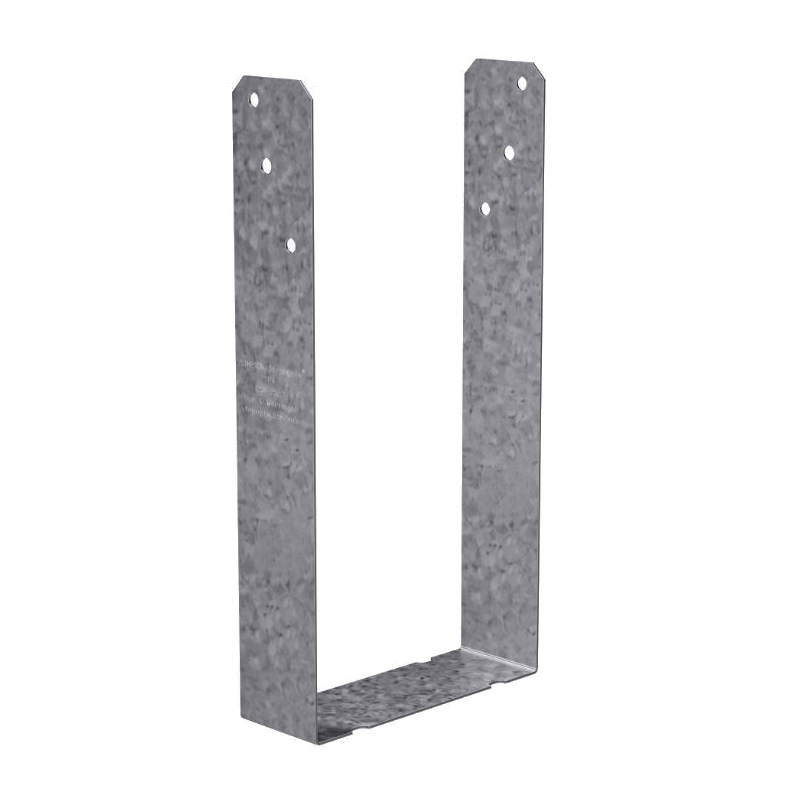 SP SP4 U-Shaped Stud Plate Tie, 7-1/4 in L, 3-9/16 in W, Steel, Galvanized